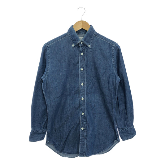 BOLZONELLA | Denim button-down shirt | S | Indigo | Men's