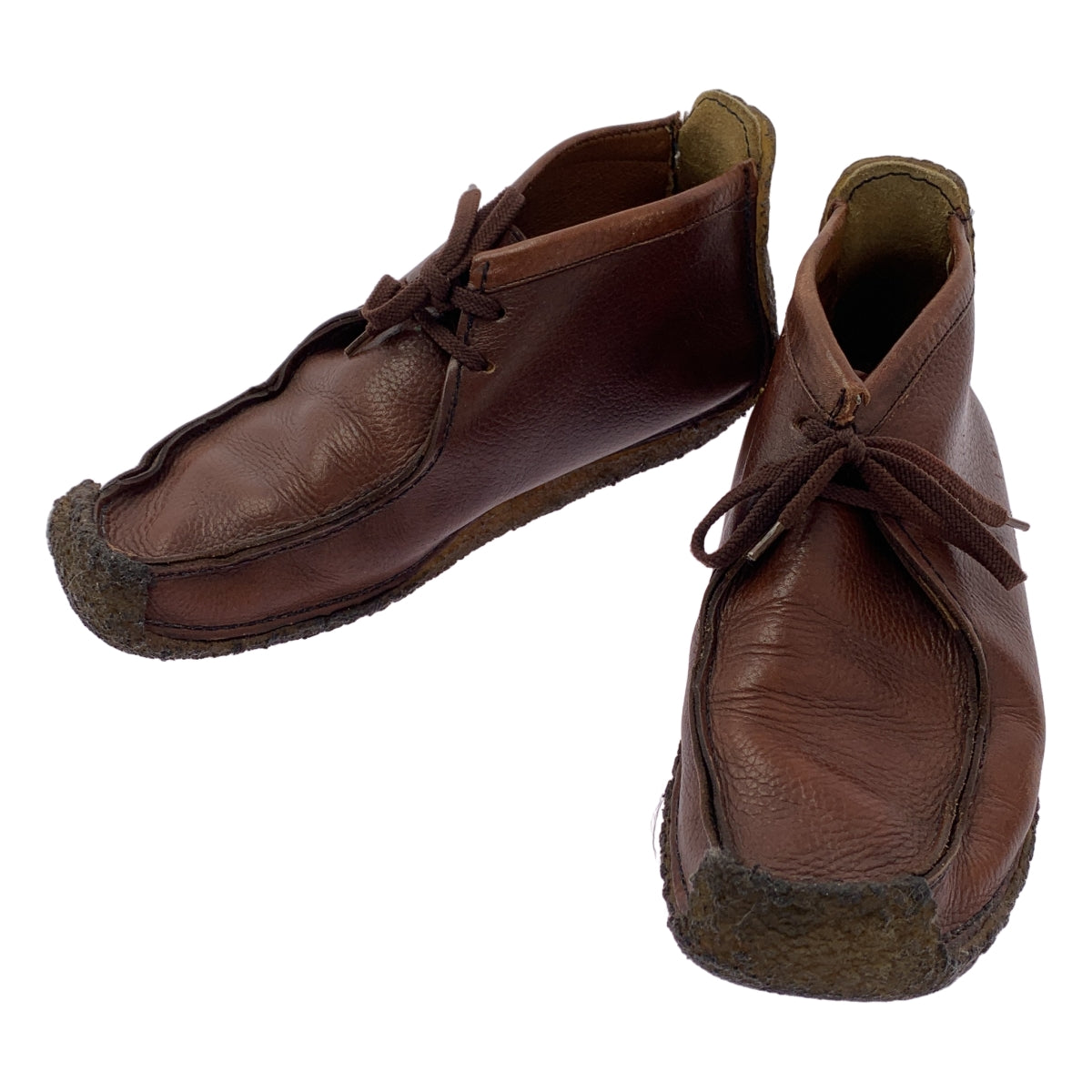 Padmore&Barnes / パドモア&バーンズ | クレープソール レザー モカシン ワラビーブーツ | 8 | メンズ