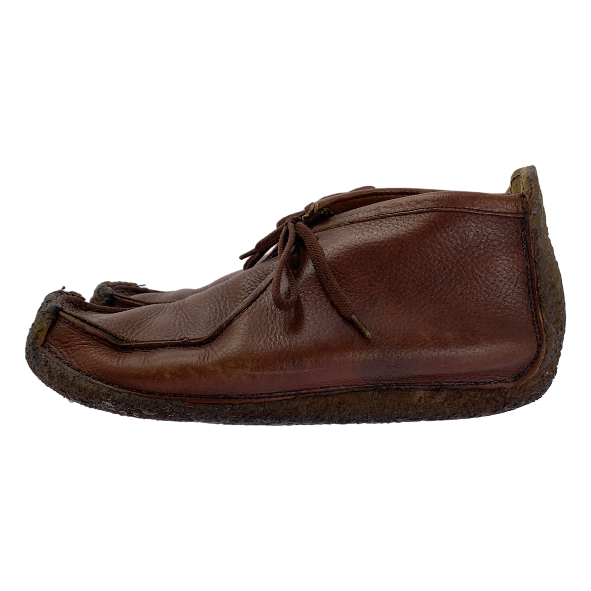 Padmore&Barnes / パドモア&バーンズ | クレープソール レザー モカシン ワラビーブーツ | 8 | メンズ