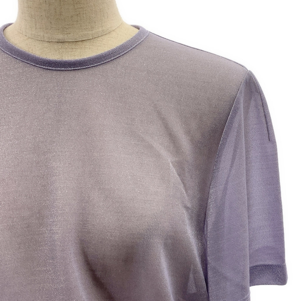 Mame Kurogouchi / マメクロゴウチ | 2024SS | Lame Jersey Cropped Sheer Top ラメ ジャージー クロップド シアー トップス | 2 | レディース