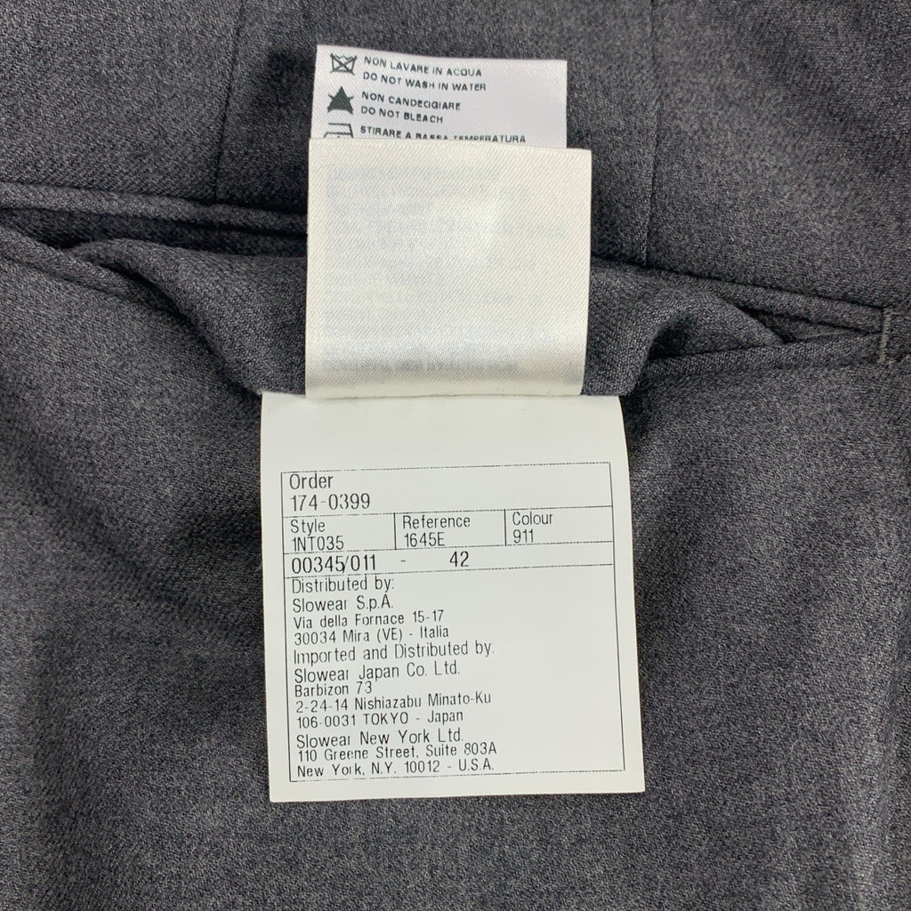 INCOTEX / インコテックス | × BEAMS F ビームスエフ別注 SUPER100sウール SLIM FIT スラックス | 42 | ミディアムグレー | メンズ