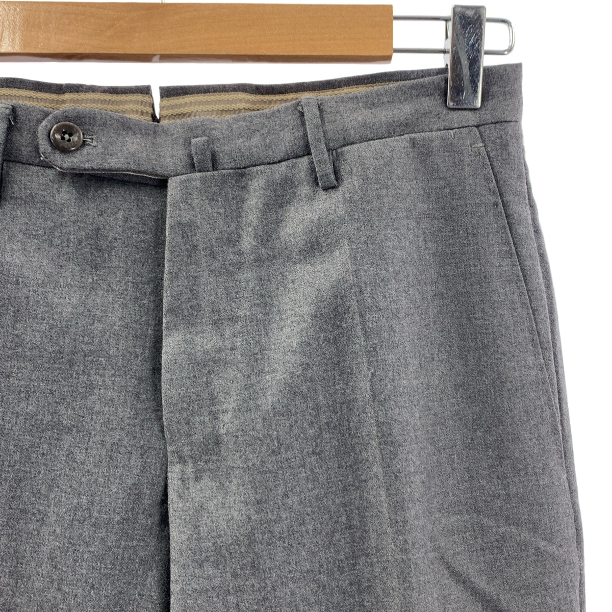 INCOTEX / インコテックス | × BEAMS F ビームスエフ別注 SUPER100sウール SLIM FIT スラックス | 42 | ミディアムグレー | メンズ