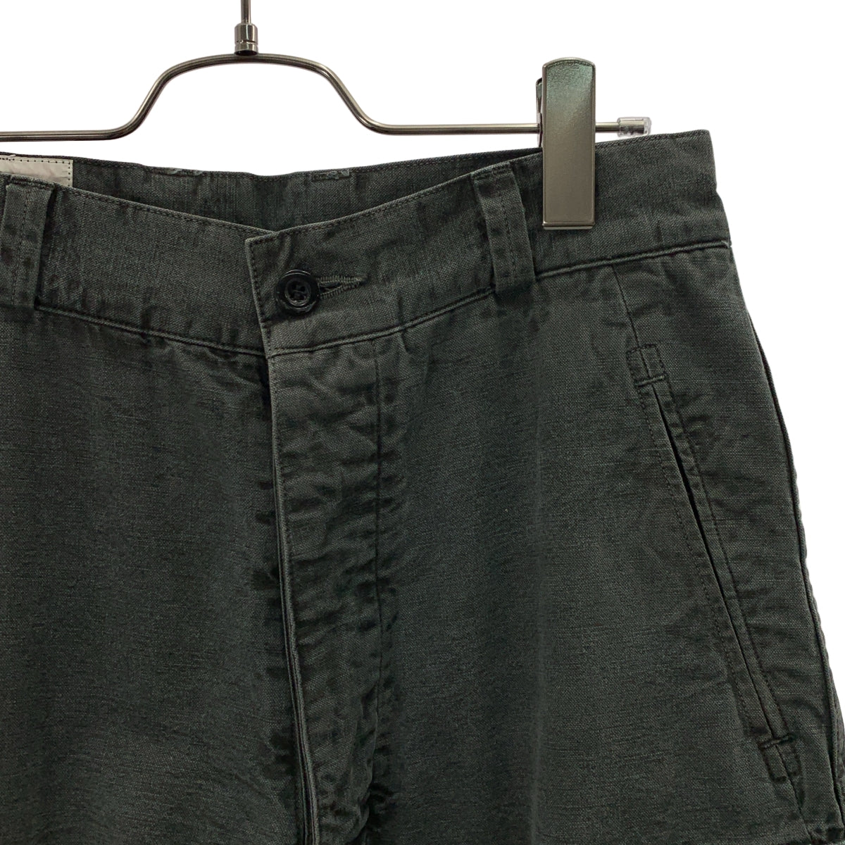 OUTIL / 우티 | PANTALON BLESLE M-47 코튼 헴프 데미지 가공 카고 팬츠 | 11 | 맨즈