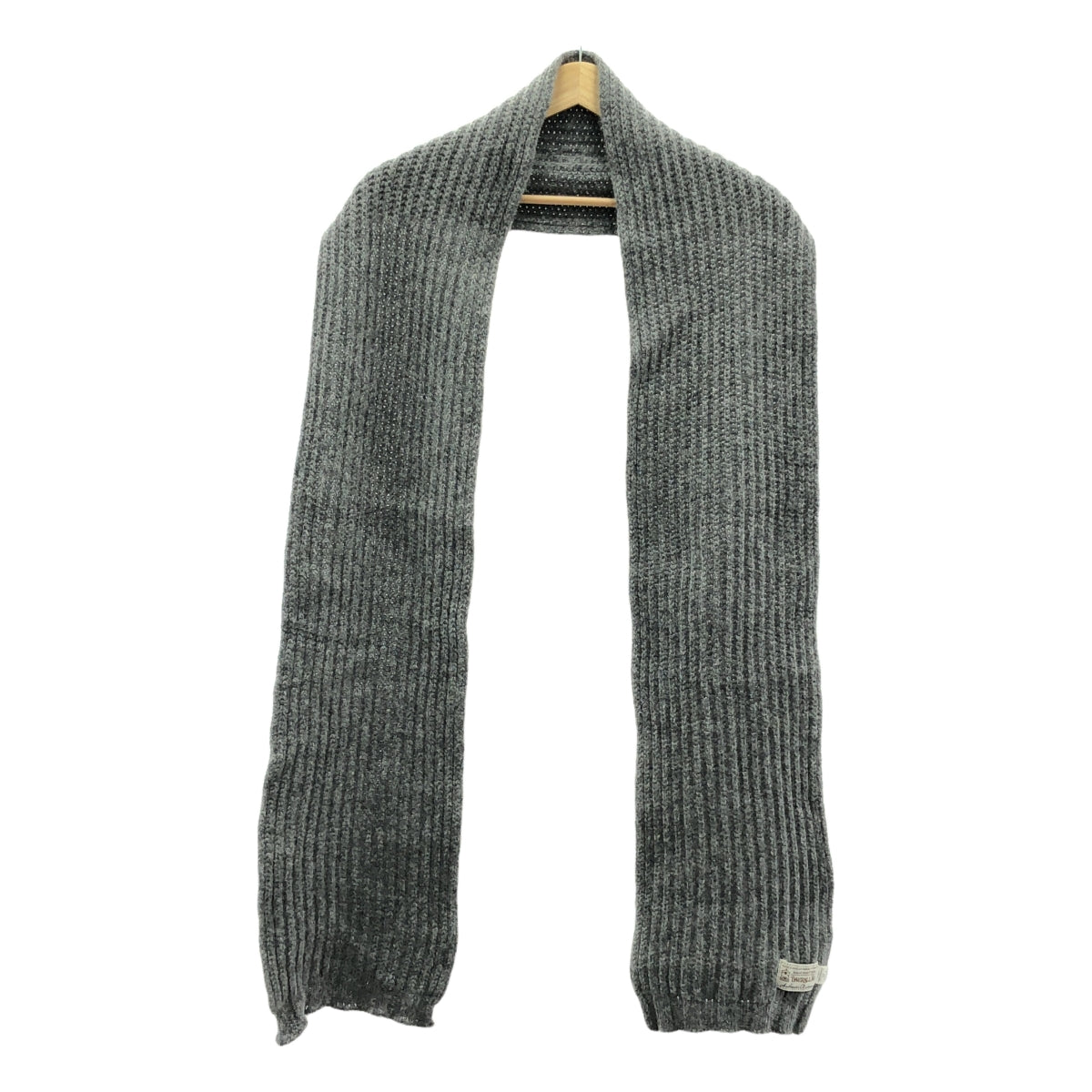 INVERALLAN / インバーアラン | ウール リブ マフラー | グレー | メンズ