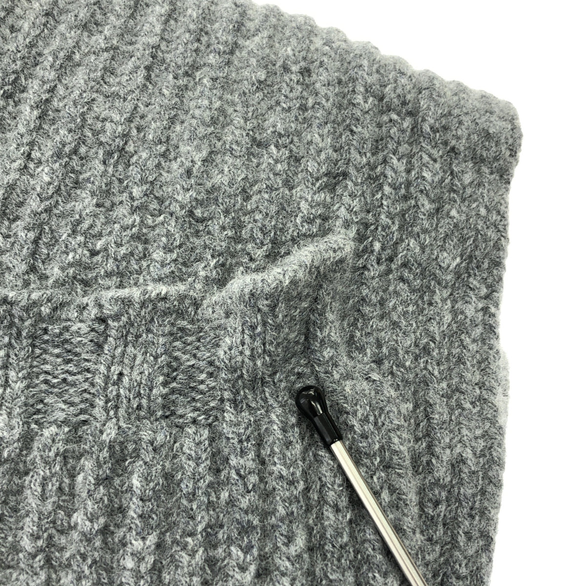 INVERALLAN / インバーアラン | ウール リブ マフラー | グレー | メンズ