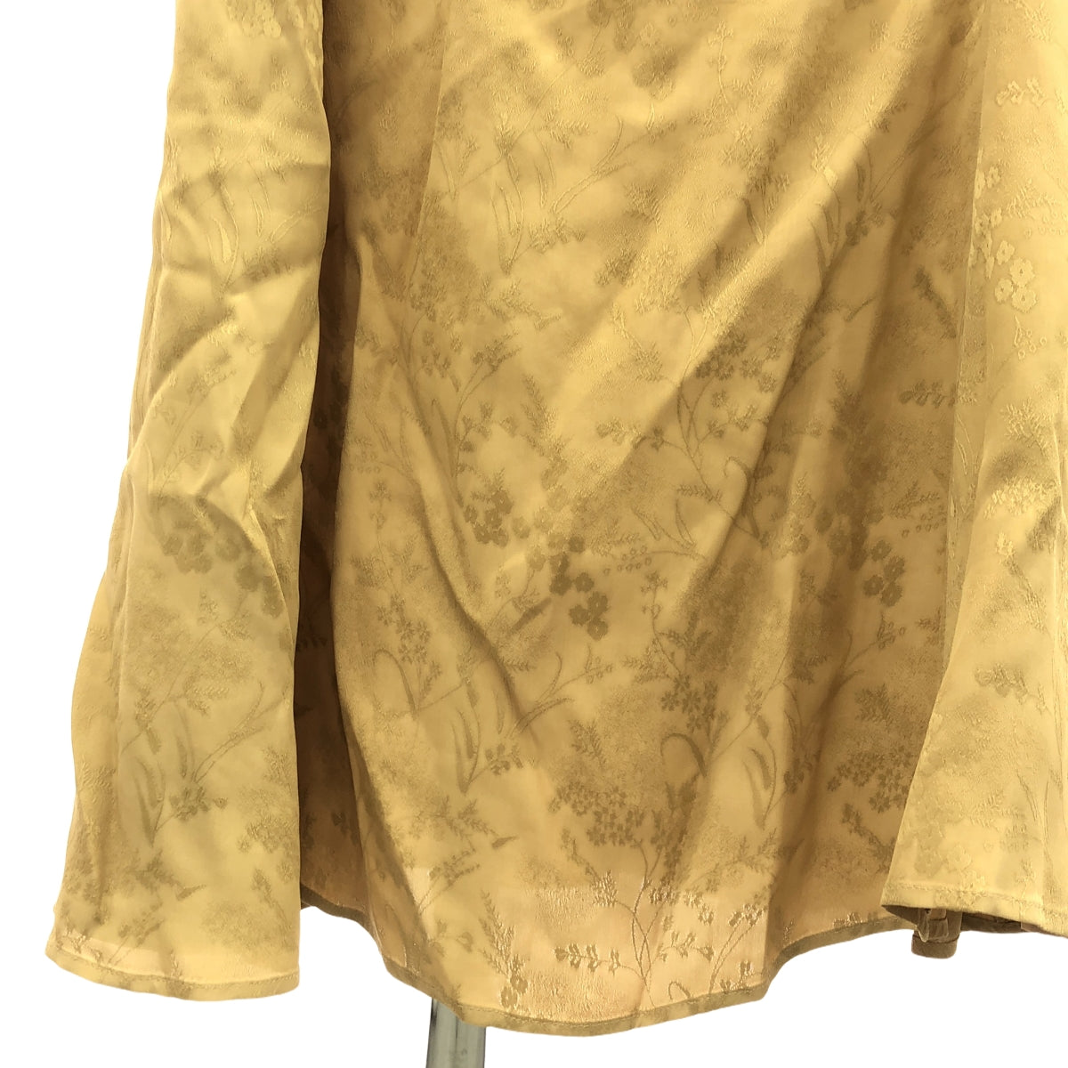 【신품】 Mame Kurogouchi / 마메쿠로고우치 | 2024AW | Floral Jacquard Draped Dress 원피스 | 1 | 베이지 | 여성