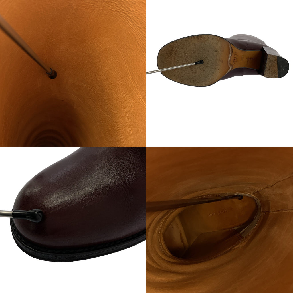 CELINE / セリーヌ | by Phoebe Philo フィービー / レザー ラウンドトゥ チャンキーヒール ロングブーツ | 36 1/2 | レディース