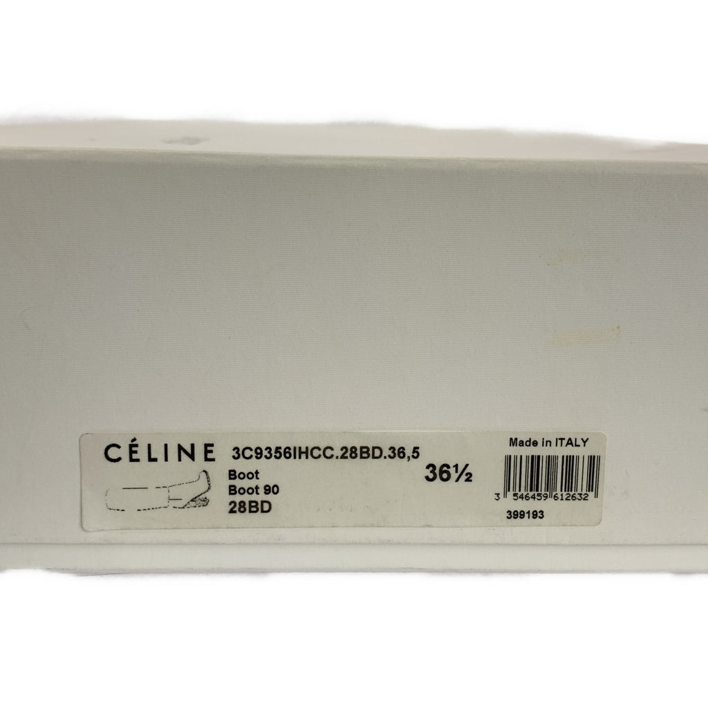 CELINE / セリーヌ | by Phoebe Philo フィービー / レザー ラウンドトゥ チャンキーヒール ロングブーツ | 36 1/2 | レディース