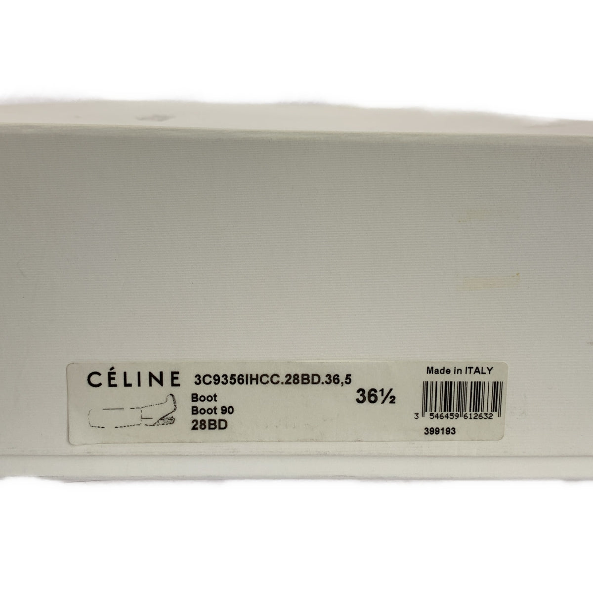 CELINE / セリーヌ | by Phoebe Philo フィービー / レザー ラウンドトゥ チャンキーヒール ロングブーツ | 36 1/2 | レディース