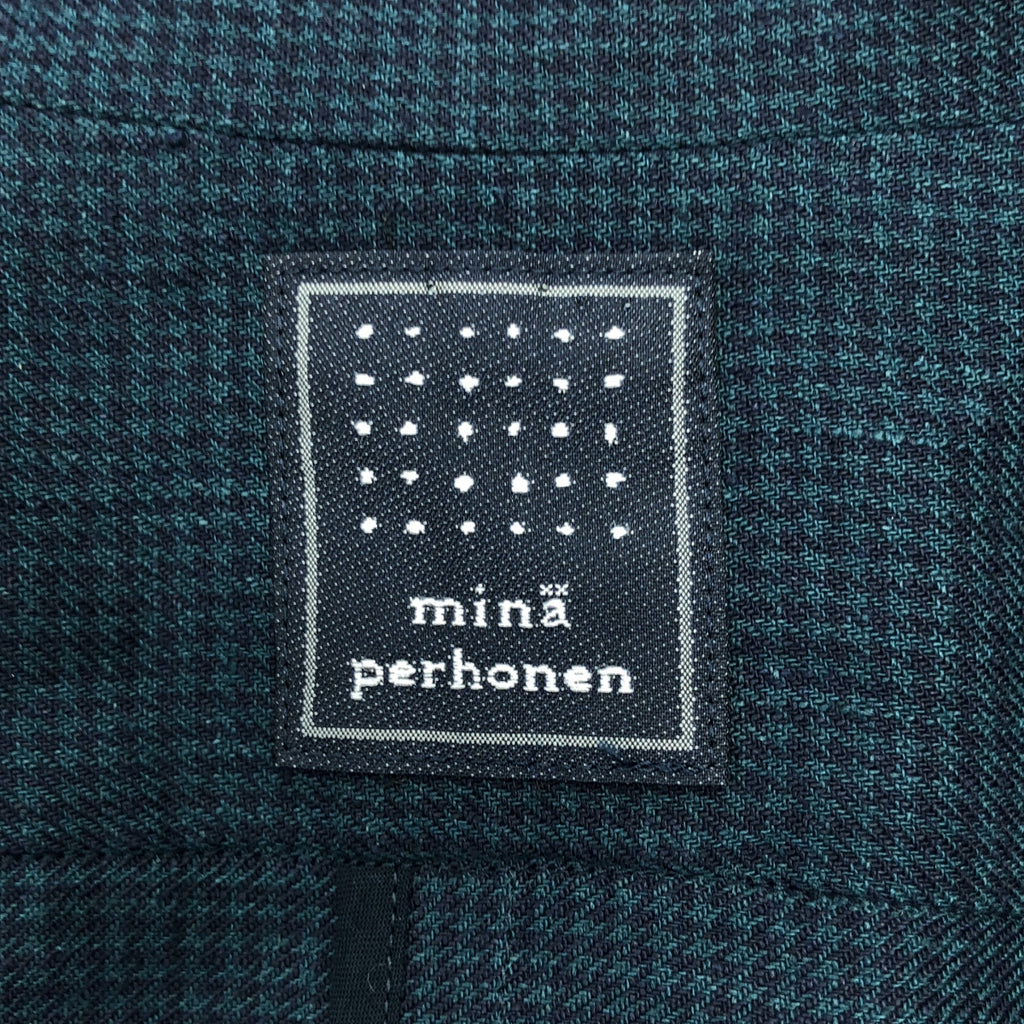 【美品】  mina perhonen / ミナペルホネン | 2023SS | sunny hole / リネン ワンピース コート | 38 | ネイビー | レディース