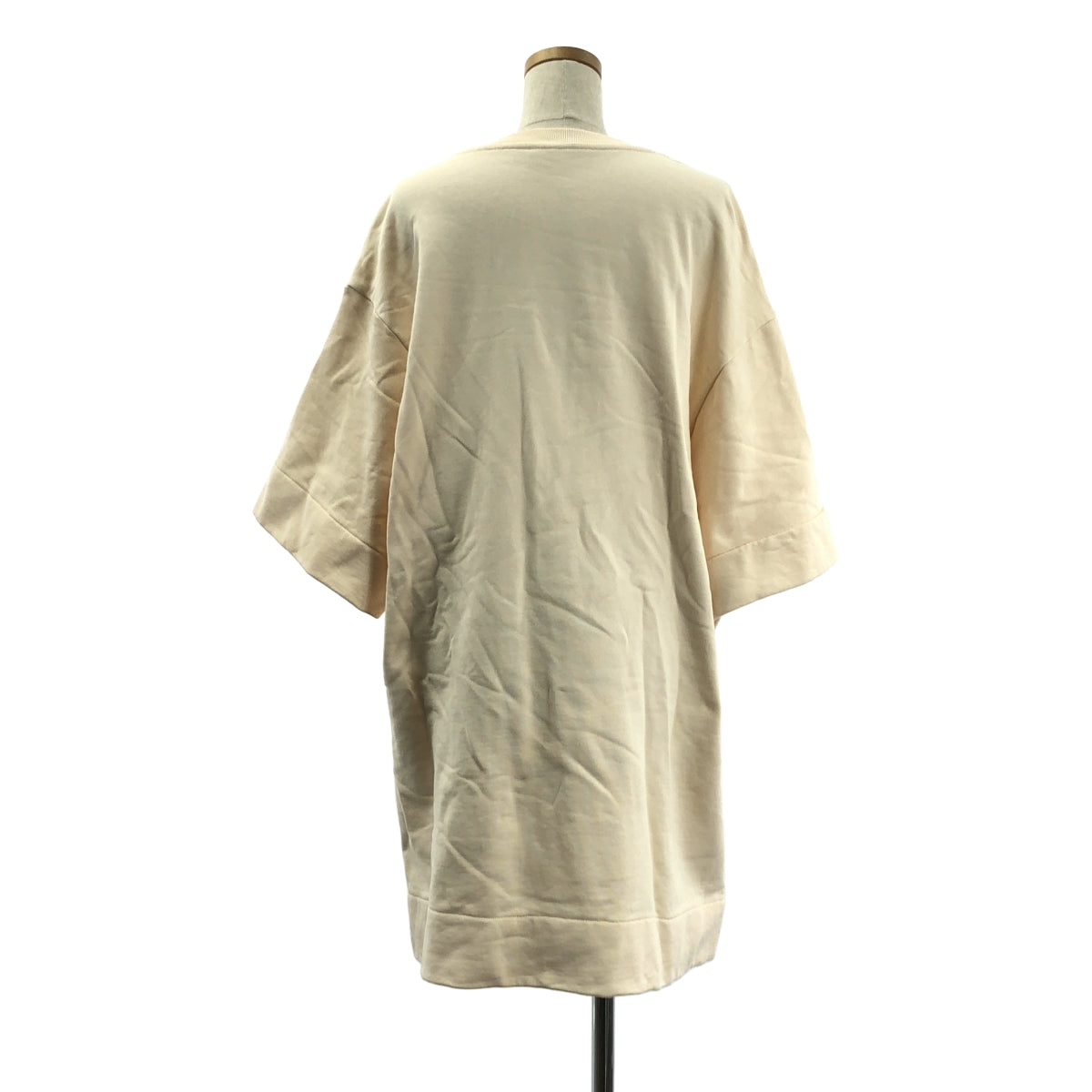 DRIES VAN NOTEN / ドリスヴァンノッテン | コットン 裏起毛 スウェット ワンピース | S | ピンクベージュ | レディース