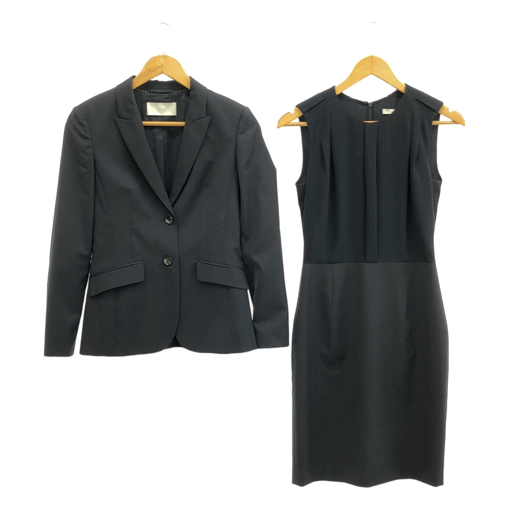 HUGO BOSS / ヒューゴボス | セットアップ スーツ 2B テーラードジャケット / フォーマル ワンピース | 34 | ネイビー | レディース