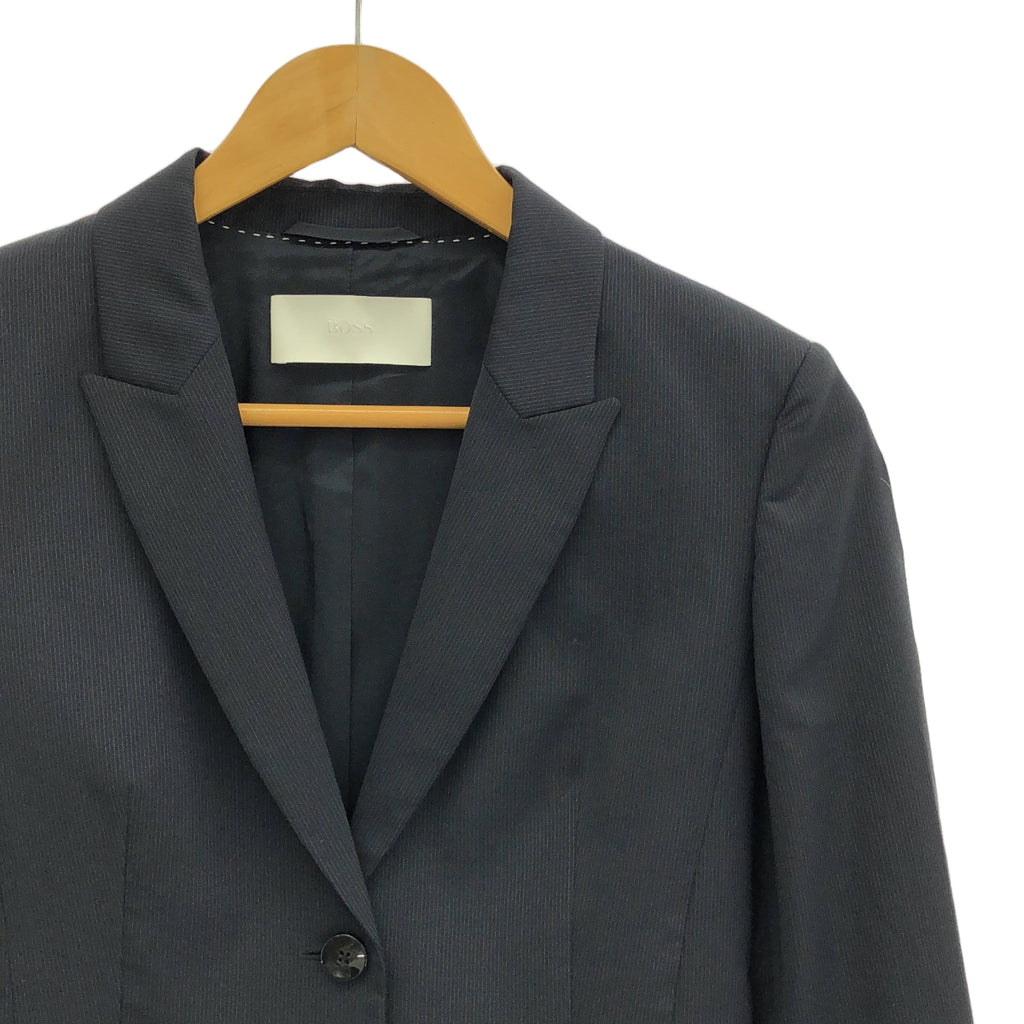 HUGO BOSS / ヒューゴボス | セットアップ スーツ 2B テーラードジャケット / フォーマル ワンピース | 34 | ネイビー | レディース