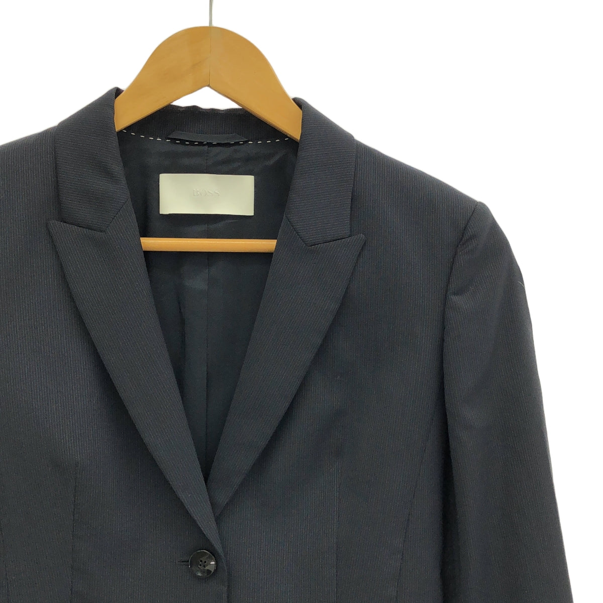 HUGO BOSS / ヒューゴボス | セットアップ スーツ 2B テーラードジャケット / フォーマル ワンピース | 34 | ネイビー | レディース