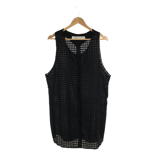 [New] OLUBIYI THOMAS / Olvi Thomas | 2023AW | vest check oversized pullover vest | 2 | black | men's