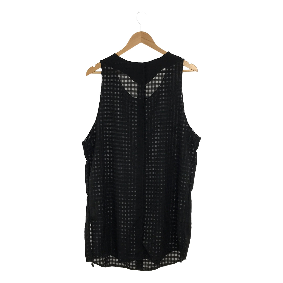 [New] OLUBIYI THOMAS / Olvi Thomas | 2023AW | vest check oversized pullover vest | 2 | black | men's