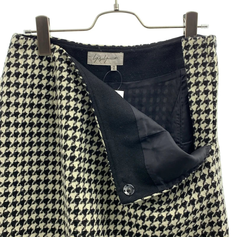 Yohji Yamamoto FEMME / ヨウジヤマモトファム | 2003AW | マーメイド 千鳥格子 フリンジ スカート | 2 | レディース
