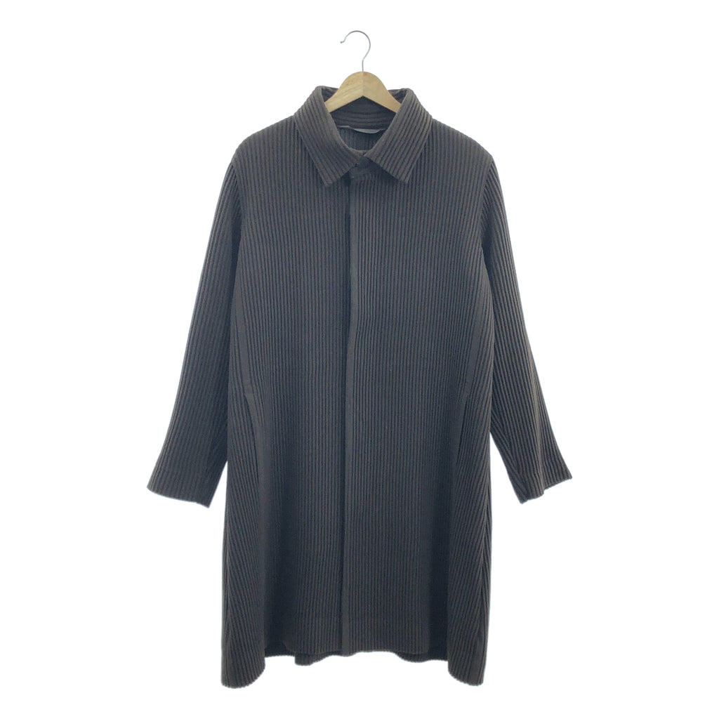 HOMME PLISSE ISSEY MIYAKE / 옴프리세이세이미야케 | 2016AW | 플리츠 스텐 컬러 코트 | 1 |
