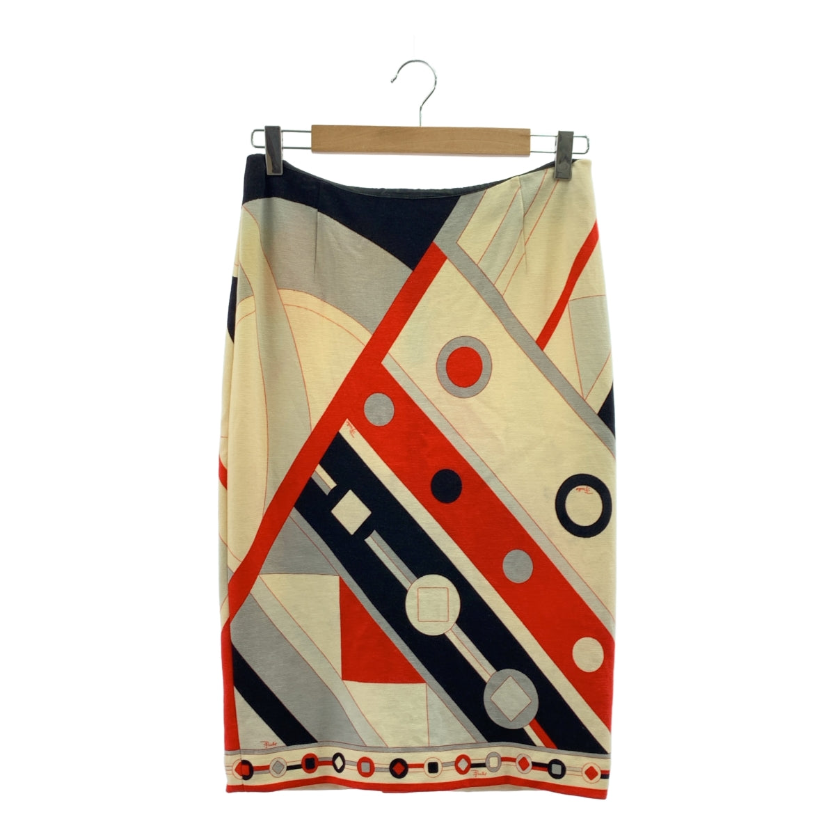 EMILIO PUCCI | 全身Logo後拉鍊開衩半身裙 | 尺寸42 | 女款