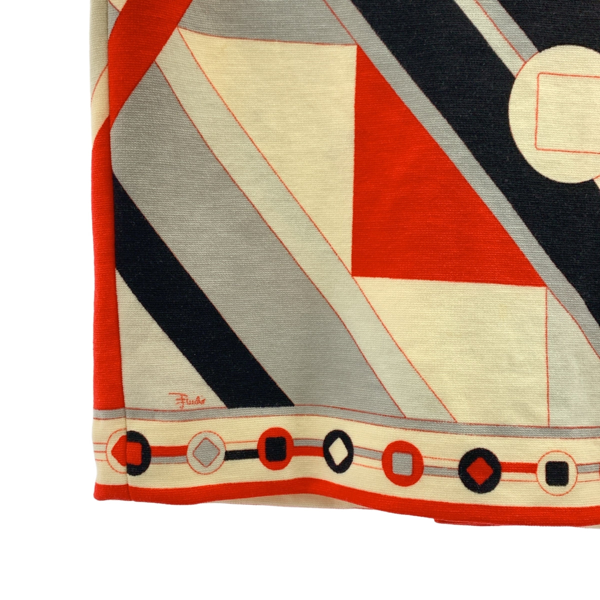 EMILIO PUCCI | 全身Logo後拉鍊開衩半身裙 | 尺寸42 | 女款