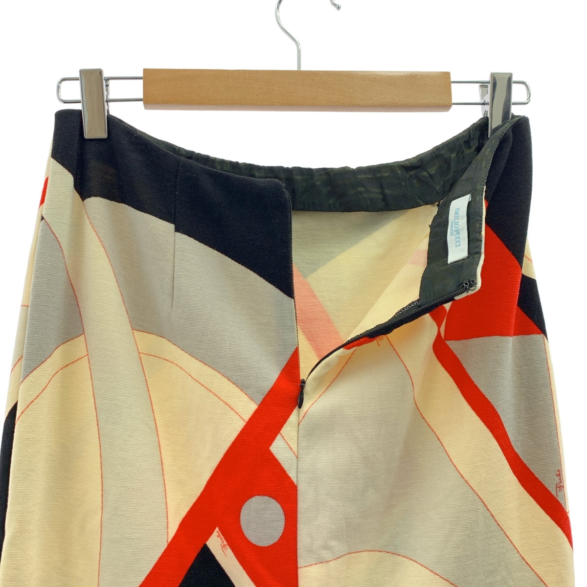 EMILIO PUCCI | 全身Logo後拉鍊開衩半身裙 | 尺寸42 | 女款