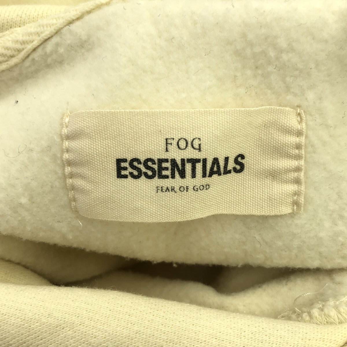 FOG ESSENTIALS / エフオージーエッセンシャルズ | バックロゴプリント スウェットパーカー | M | クリーム | メンズ