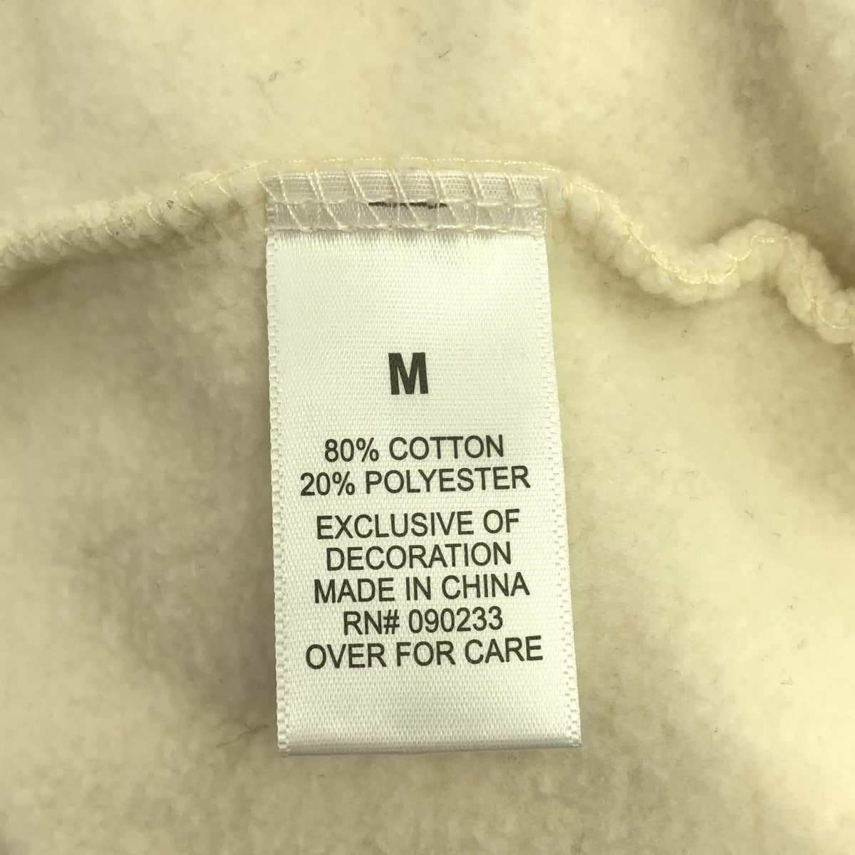 FOG ESSENTIALS / エフオージーエッセンシャルズ | バックロゴプリント スウェットパーカー | M | クリーム | メンズ