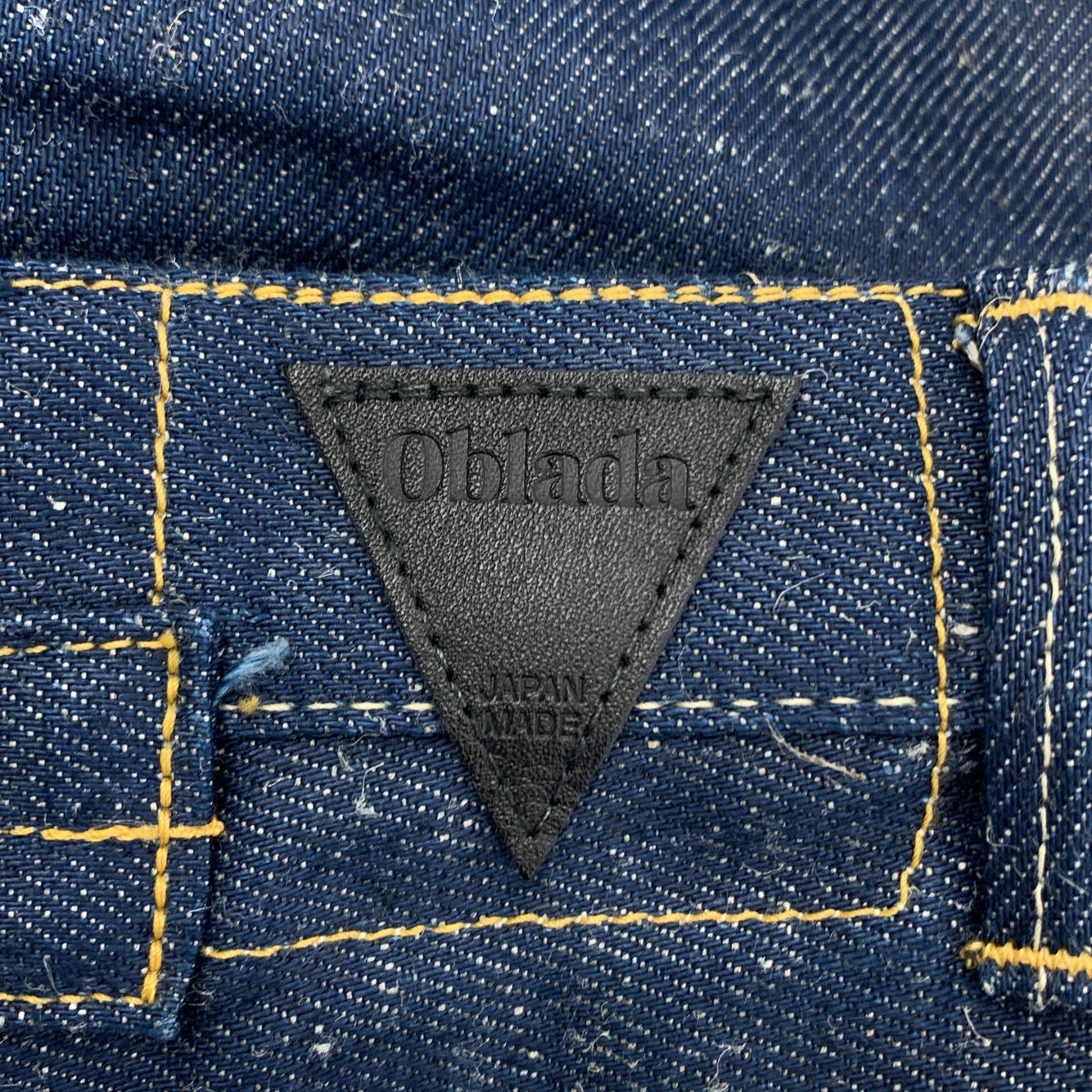 oblada / オブラダ | コットン リネン シンチバック セルビッチ デニムパンツ | 24 | インディゴ | レディース
