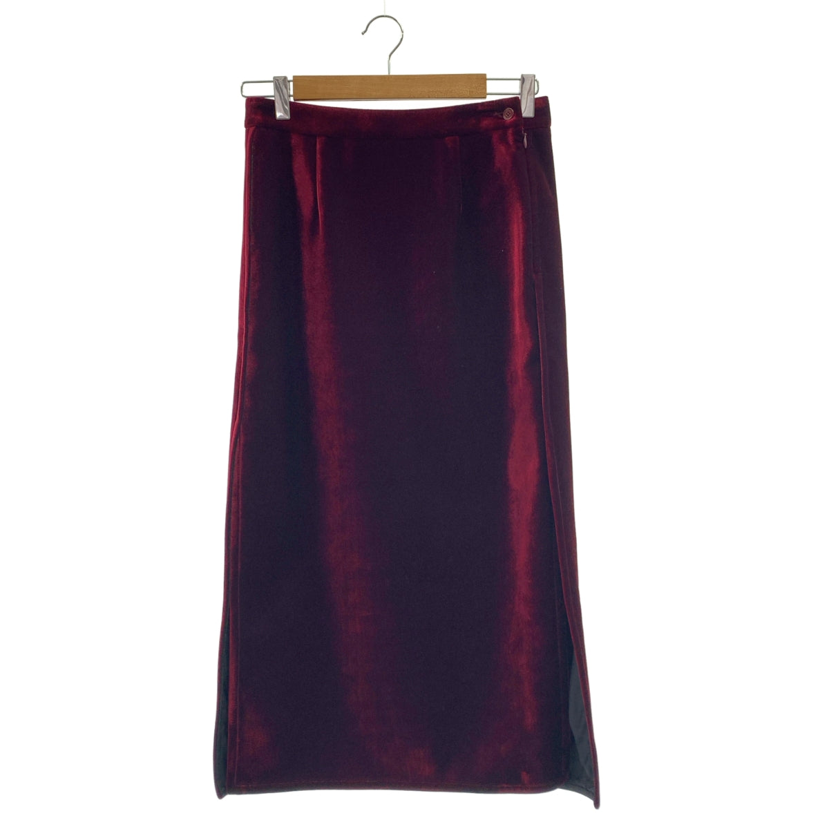 MM6 Maison Margiela / 엠엠 식스 메종 마르제라 | 2017AW | 벨벳 사이드 슬릿 롱 스커트 | 38 |