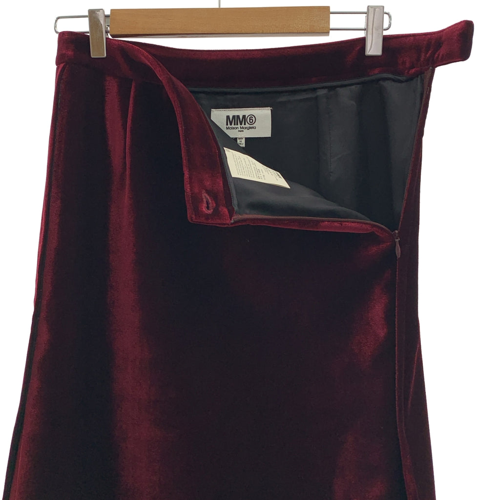 MM6 Maison Margiela / 엠엠 식스 메종 마르제라 | 2017AW | 벨벳 사이드 슬릿 롱 스커트 | 38 |