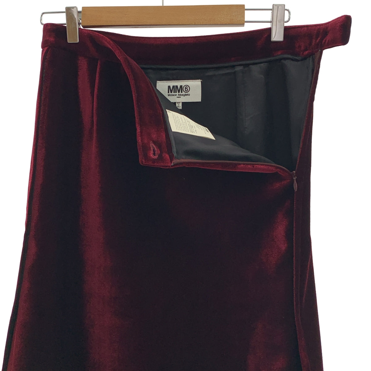 MM6 Maison Margiela / 엠엠 식스 메종 마르제라 | 2017AW | 벨벳 사이드 슬릿 롱 스커트 | 38 |