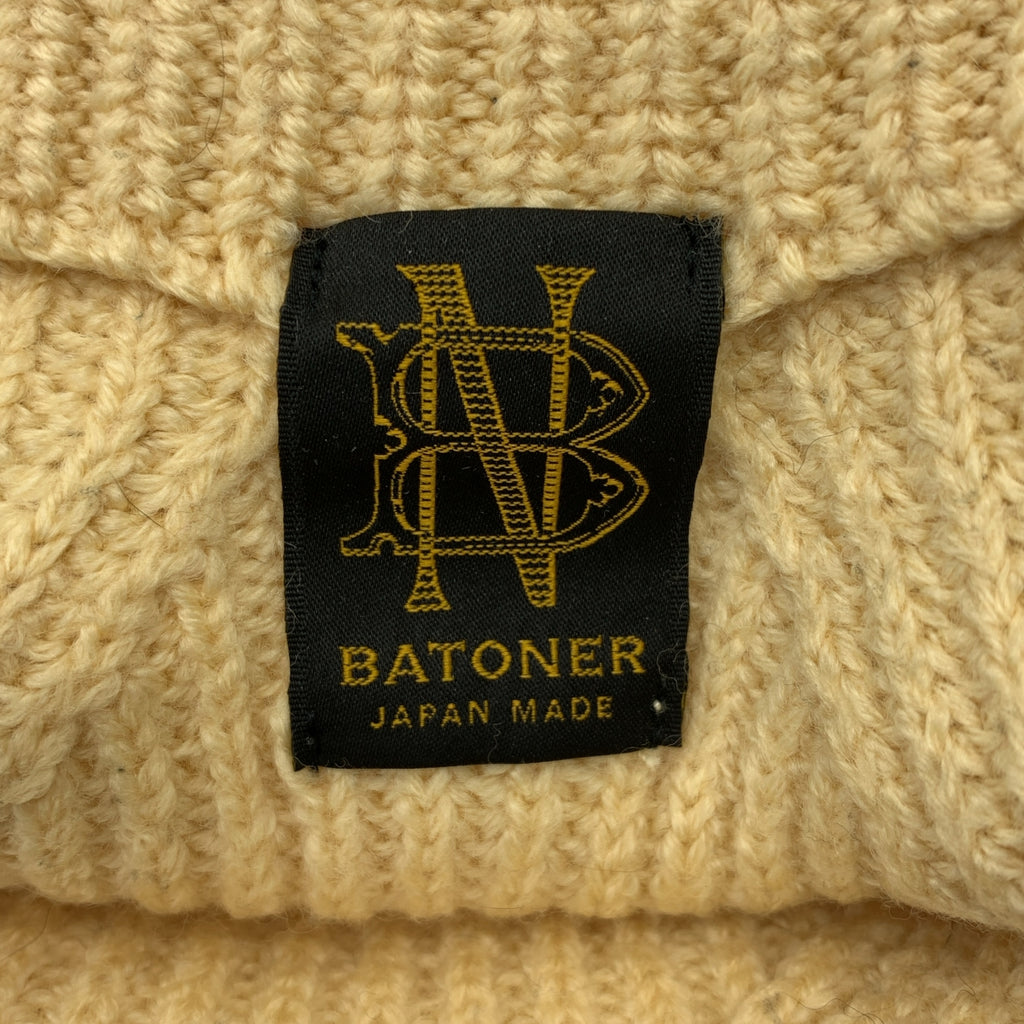 BATONER / バトナー | SIGNATURE BOTTLE NECK シグネイチャー ボトルネック ニット | 2 | レディース