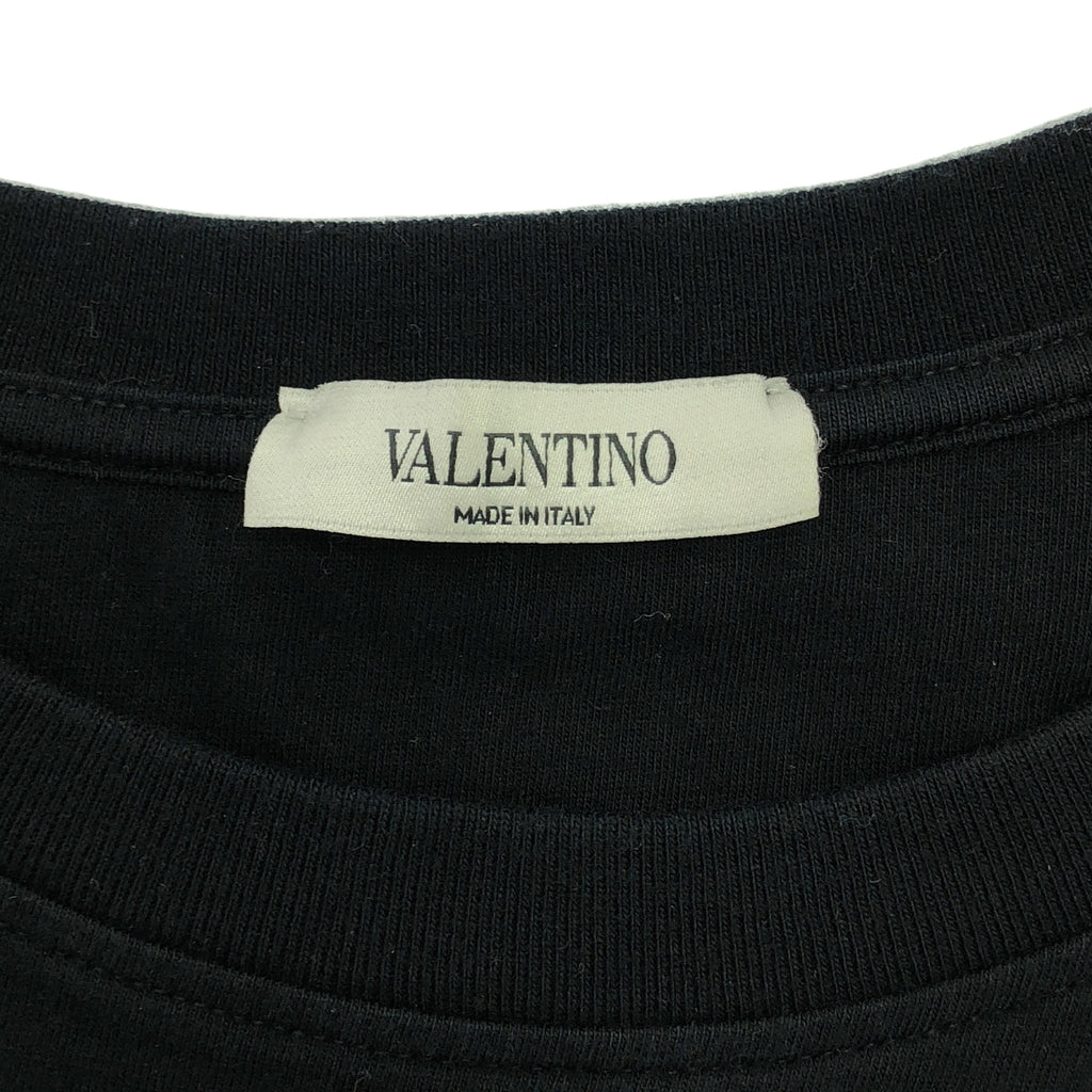 VALENTINO / ヴァレンティノ | コットン グラフィックロゴ Tシャツ | S | ブラック | メンズ