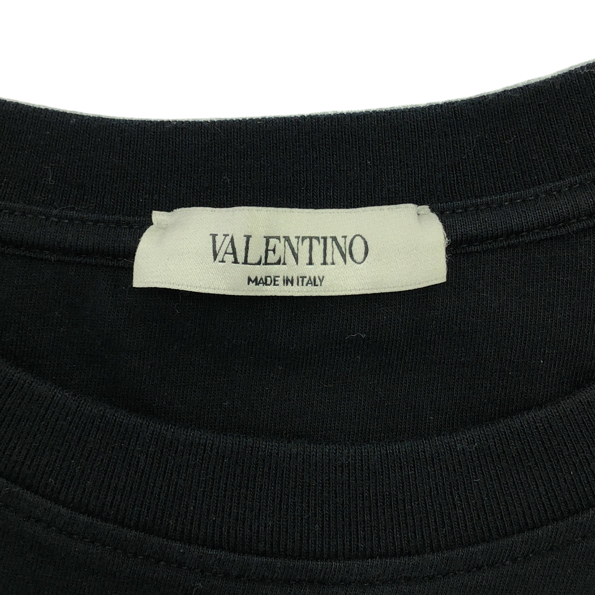 VALENTINO / ヴァレンティノ | コットン グラフィックロゴ Tシャツ | S | ブラック | メンズ