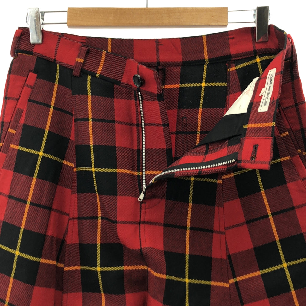 COMME des GARCONS / 콤데 갤슨 | 2011AW | 울 체크 사르엘 팬츠 | XS | 여성