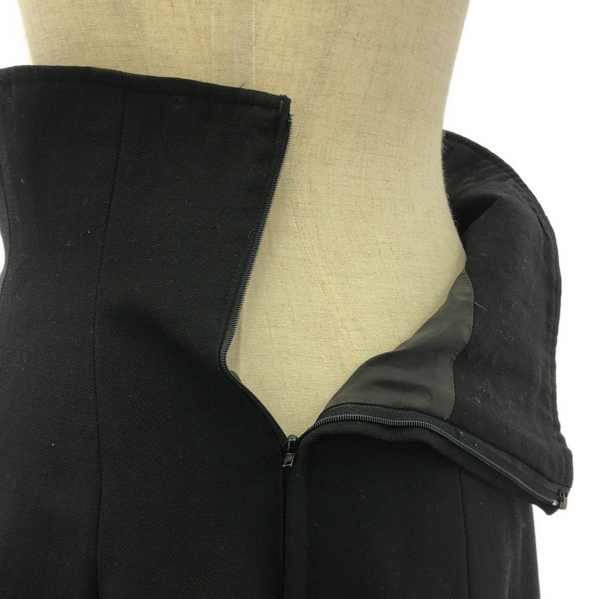 針織 COMME des GARCONS |羊毛喇叭長裙 | M |黑色 |女性的