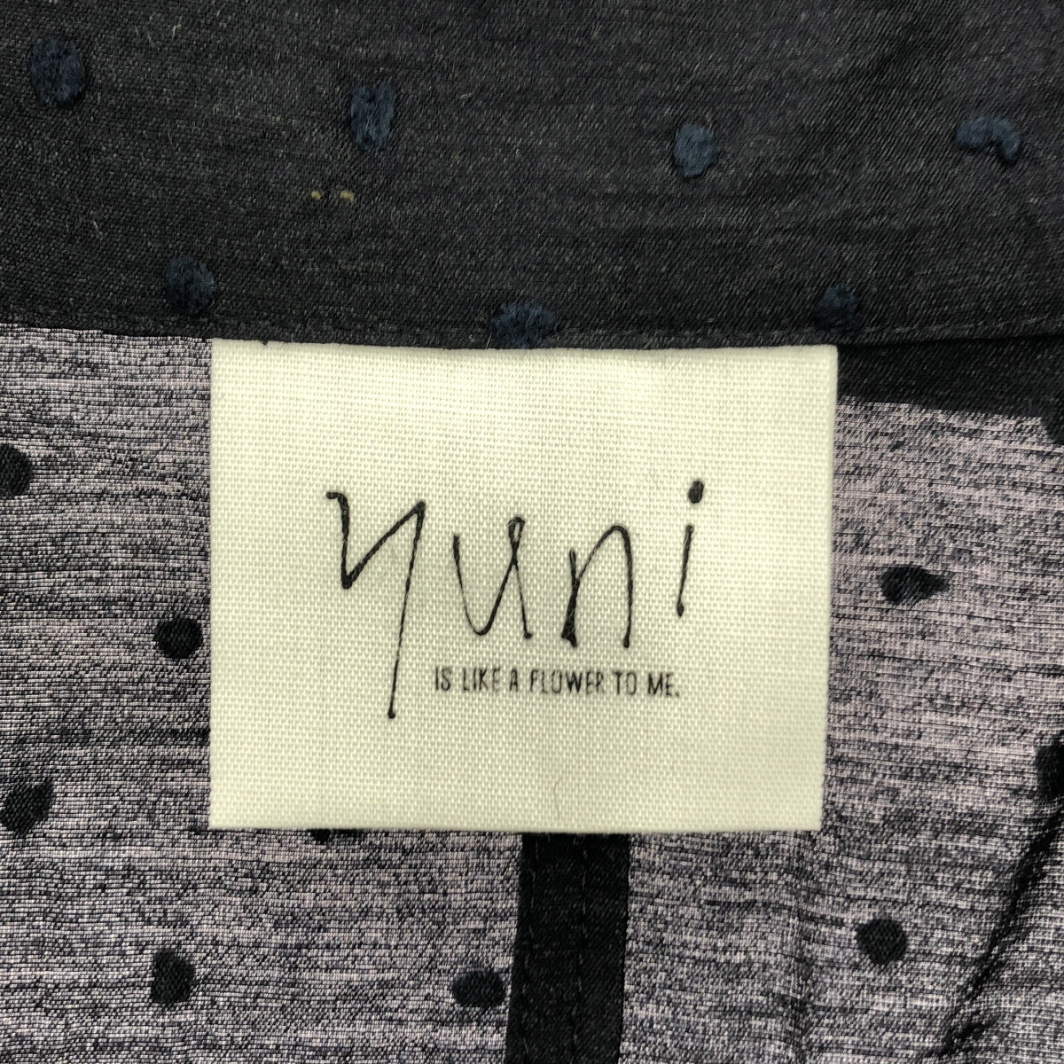 [New] yuni IS LIKE A FLOWER TO ME / UNI | Linen blouse light jacket | F | Black | Women's