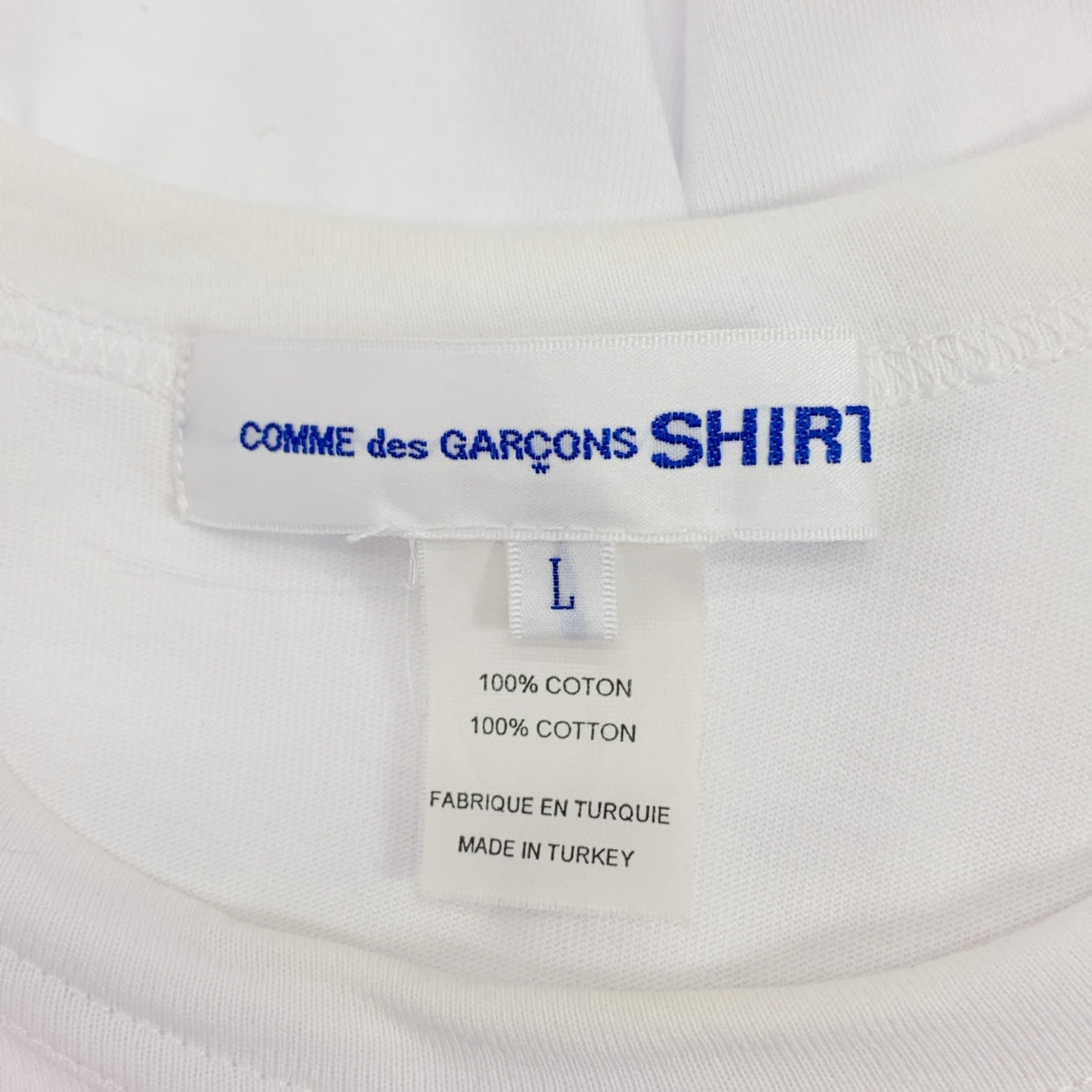 COMME des GARCONS 襯衫 | | 2019秋冬 |平紋針織棉平紋分層裁切與縫製|左 |男士