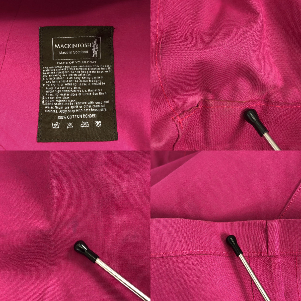 MACKINTOSH / 매킨토시 | 고무 당김 라이너가있는 푸티드 코트 | 34 | 여성