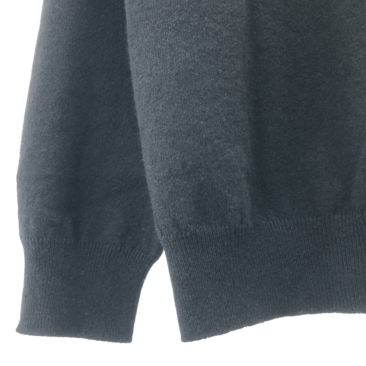 PLAY COMME des GARCONS / プレイコムデギャルソン | AD2024 | ハートワッペン カシミヤ クルーネック ニット | S | ブラック | メンズ