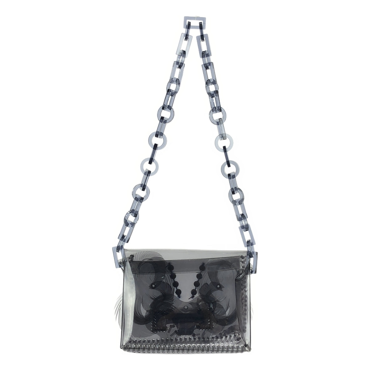 Mame Kurogouchi / マメクロゴウチ | Sculptural Mini Chain Bag スカルプト ミニ チェーン バッグ | ブラック | レディース