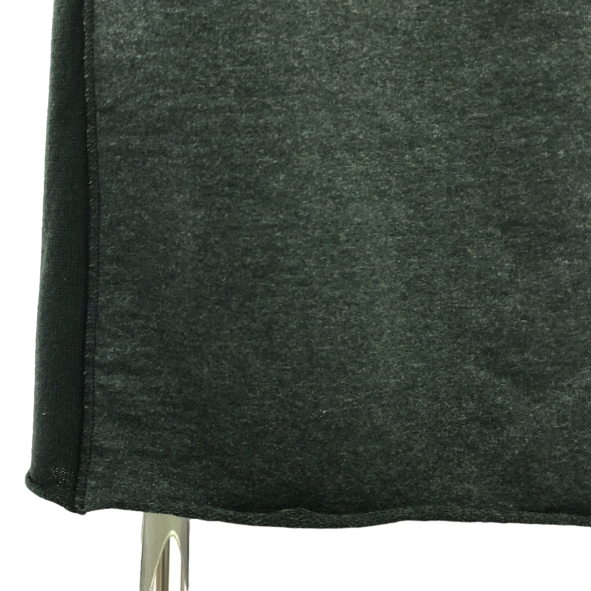 【美品】  MM6 Maison Margiela / エムエムシックスメゾンマルジェラ | Patchwork Long Sleeve Dress / リブ ロングワンピース | M | ブラック/ダークグリーン | レディース
