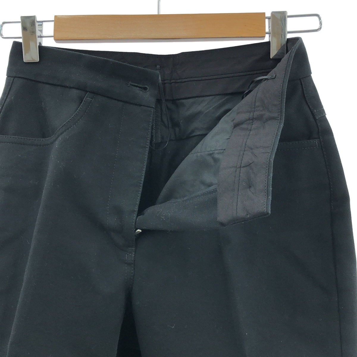 [狀況極佳] JIL SANDER | 2023 春夏 | 黑色棉質長褲 | 32 碼 | 黑色 | 女款