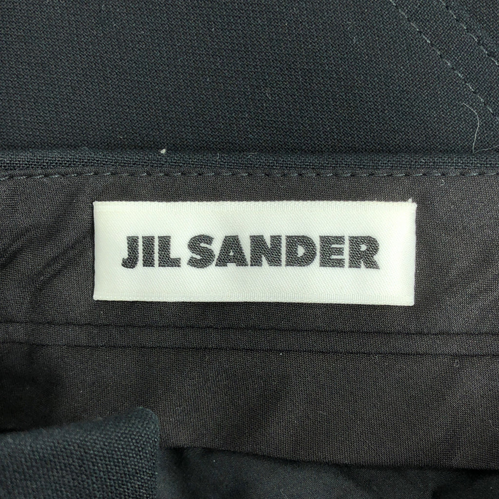 [狀況極佳] JIL SANDER | 2023 春夏 | 黑色棉質長褲 | 32 碼 | 黑色 | 女款