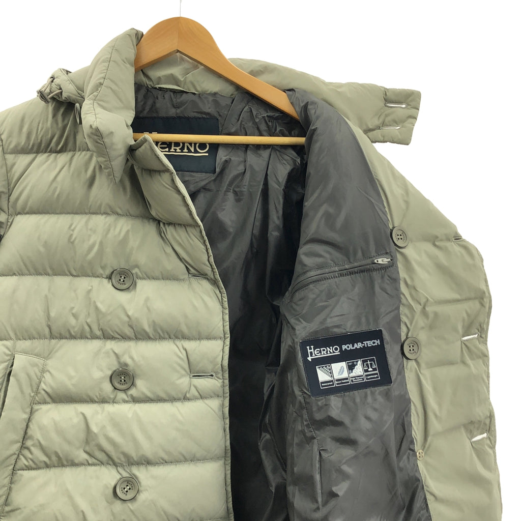 HERNO / 헤르노 | POLAR-TECH 폴라 테크 P 코트 다운 재킷 | 46 | 베이지 | 남성
