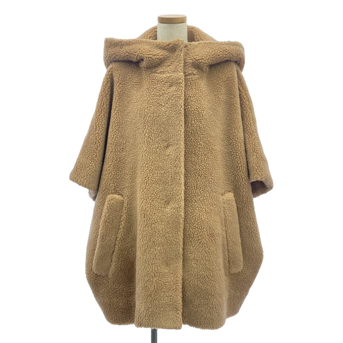 [Good Condition] LE PHIL / Lefil | 2024AW | Poncho Wool Boa Jacket / Fully Lined | F | Brown | Women's