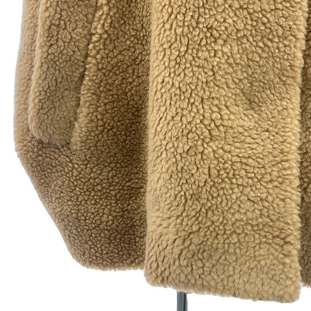 【美品】  LE PHIL / ルフィル | 2024AW | ポンチョ ウールボアジャケット / 総裏地 | F | ブラウン | レディース