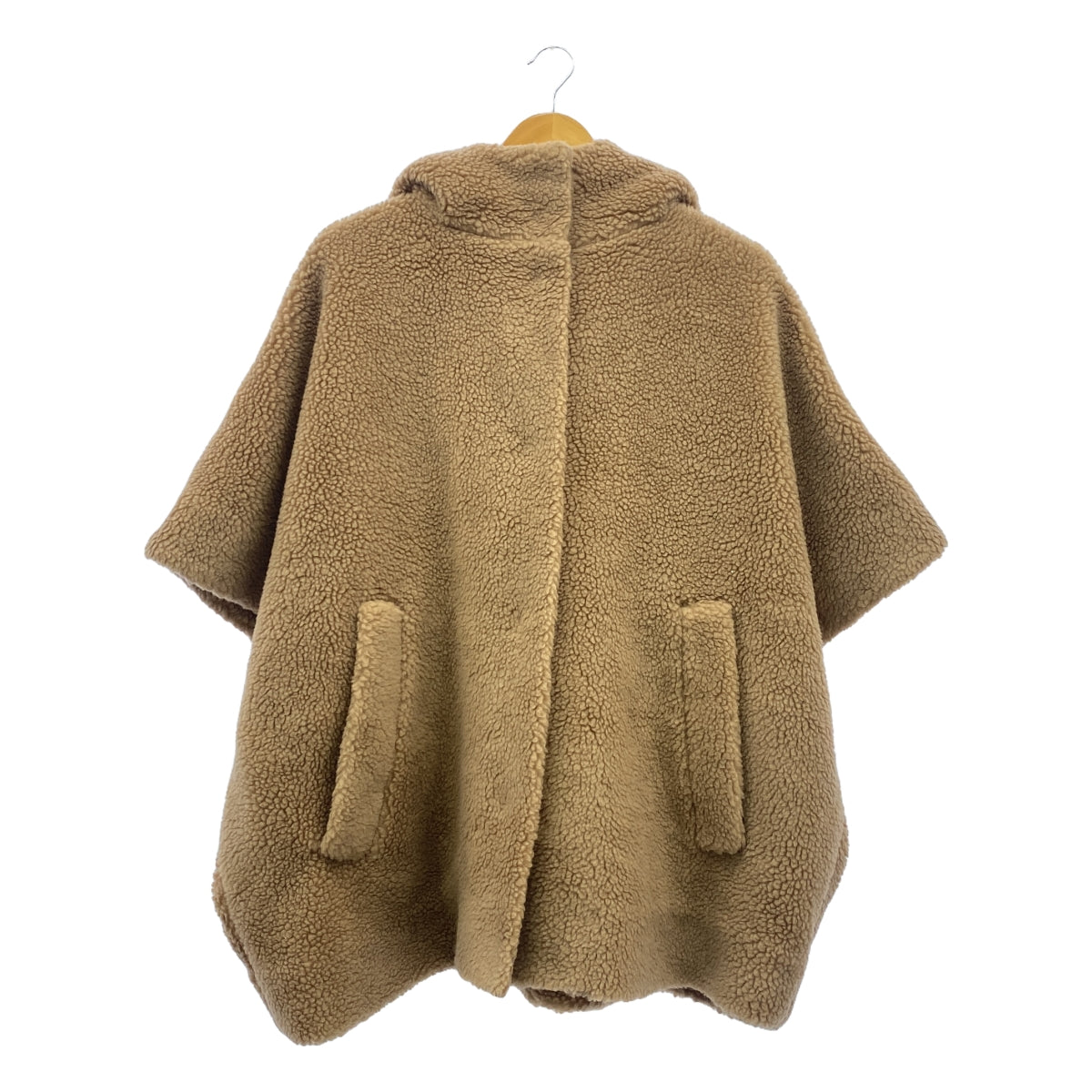 【美品】  LE PHIL / ルフィル | 2024AW | ポンチョ ウールボアジャケット / 総裏地 | F | ブラウン | レディース