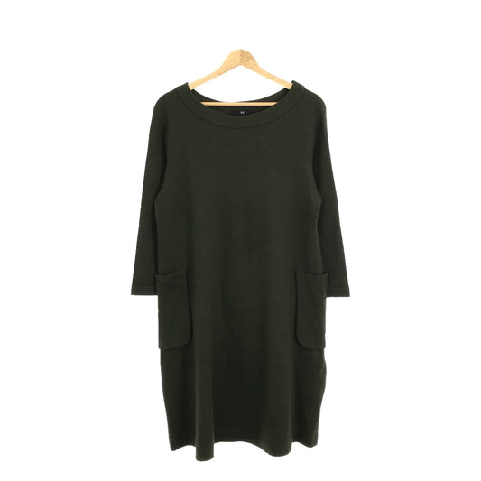 45r / Forty Five R | Wool crew neck dress | 0 | Khaki | Women's