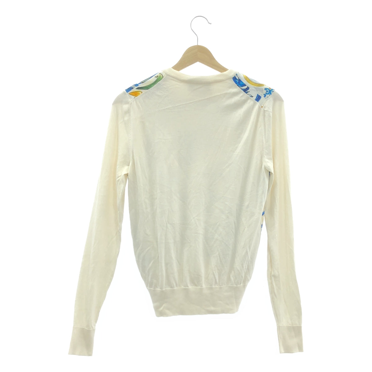 DOLCE＆GABBANA / ドルチェ＆ガッバーナドルガバ | アンサンブル / マヨルカ シルク クルーネック タンクトップ カーディガン | 40 | マルチカラー | レディース